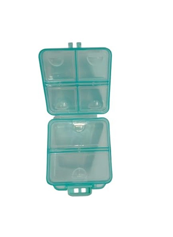 SUPERNIC Pill Case with 8 Compartments, Travel Pill Organizer Moisture Proof Small Pill Box for Pocket Purse Daily Pill Case Portable Medicine Vitamin Holder Container, Multicolor (Set Of 1) - Image 1